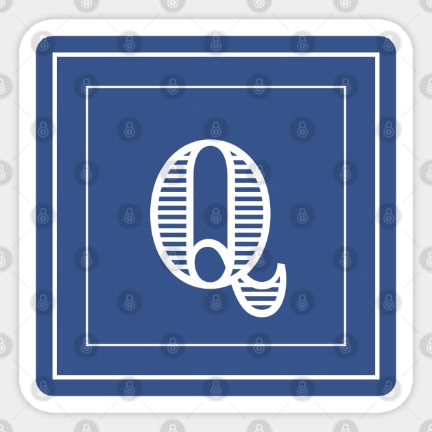 Q Monogram Sticker by PSCSCo